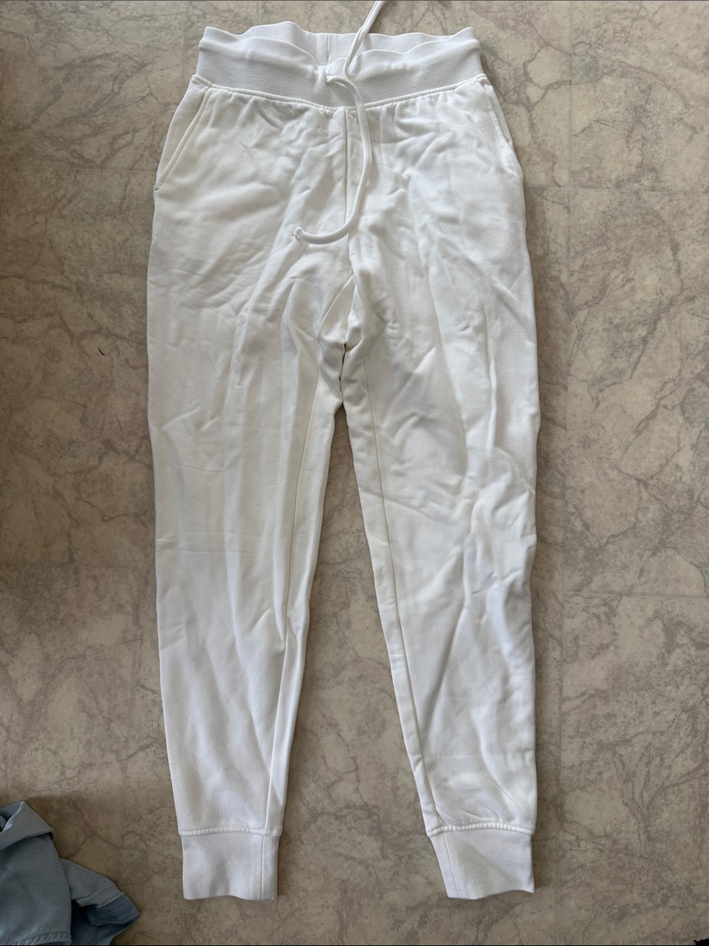 knix White Drawstring Joggers for women